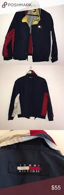 Retro Tommy Hilfiger Jacket Made In Hong Kong Tommy Hilfiger Jackets Vintage Tommy Hilfiger Jackets Tommy Hilfiger