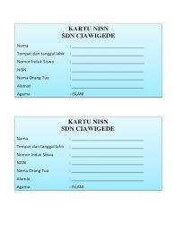 Untuk melakukan cetak kartu nisn online 2021 sangat mudah sebenarnya. Format Kartu Nisn