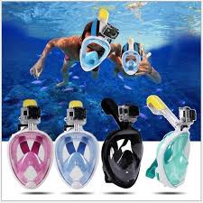 Tam Yuz Tuplu Dalis Maskesi Pc Lens Scuba Snorkel Maske Anti Sis Snorkel Yuzme Icin Dalis Maskesi Tuplu D Full Face Snorkel Mask Snorkel Mask Scuba Diving Mask
