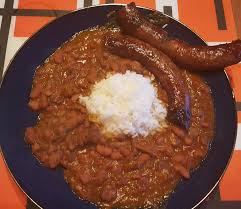 Red Beans And Rice With Grilled Sausage Oc Recipes Food Cooking Delicious Foodie Foodrecipes Cook Recipe Health Grilled Sausage Food Sausage