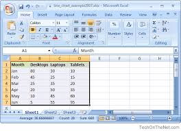 Ms Excel 2007 How To Create A Line Chart