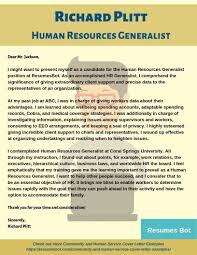 Human Resources Generalist Cover Letter Samples Templates Pdf Word 2021 Human Resources Generalist Cover Letters Rb
