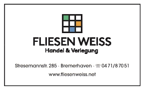 Öffnungszeiten von fliesen weiss gmbh in stresemannstr. Fliesenweiss Jfv Bremerhaven