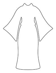 Black And White Kimono Clipart Printable Kimono Template Kimono Pattern Dress Templates Paper Flower Patterns