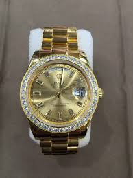 Kupuj bez ryzyka ✓ bezpieczna przesyłka ✓. Rolex Diamond Bezel 24k Gold Steel Strap 2836 Original Swiss Movement Rolex Watches For Men Rolex Rolex Diamond