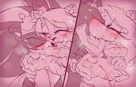 1boy aged up elina the blonde hedgehog (zer0finix) female kissing  romantic sega shadow the hedgehog sonic (series) sonic the hedgehog  (series) zer0finix 