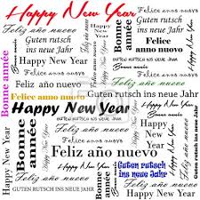 Ano Novo Feliz 2014 Palavras Em Varios Idiomas Adesivos Para A Parede Vespera De Ano Novo Texto Datilografado Enforcamento Myloview Com Br