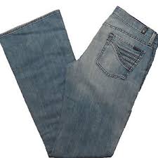 Details About 7 For All Mankind Womens Jeans Flare 467s Whisker Wash Jean U066467s Size 29