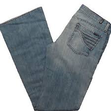 details about 7 for all mankind womens jeans flare 467s whisker wash jean u066467s size 29