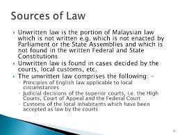 Under article 160 of the federal constitution includes customs and usages having force of law. Chapter 1 Introduction To Law And The Malaysian Legal System Ppt Video Online Download