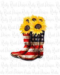 Maybe you would like to learn more about one of these? American Flag Boots Pngboots Sublimation Designs Etsy American Flag Sunflower Art Flag