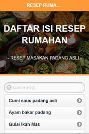 Kami harap resep gulai ikan mas padang asli ini menambah lengkap koleksi resep masakan sehari hari anda dirumah khususnya aneka gulai padang. Resep Masakan Padang Asli Fur Android Apk Herunterladen