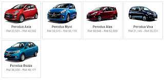 Perodua axia kereta baru termurah di asean ini datang dengan hanya satu pilihan enjin, 998cc. Harga Terkini Kereta Baru Di Malaysia 2017 Binmuhammad