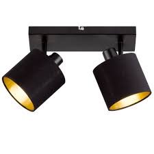 Deckenstrahler preise vergleichen und günstig kaufen bei idealo.de 640 produkte große auswahl an marken bewertungen & testberichte. Led Deckenstrahler Schwarz Gold Spots Beweglich L 28 Cm Tommy Etc Shop