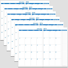 72 Months 2 Page Calendar 2015 2020 5 1 2 X 8 1 2 Monthly Calendar Template Calendar Template Printable Calendar Template
