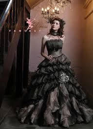 Black And Cream Wedding Dress Halloween Wedding Dresses Steampunk Wedding Dress Cream Wedding Dresses