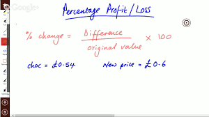 Percentage Profit Loss N Youtube