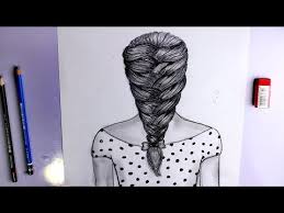 تعلم رسم الشعر سهل جدا للمبتدئين رسم ضفيره سهل خطوة بخطوة Youtube