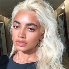 Blond or fair hair is a hair color characterized by low levels of the dark pigment eumelanin. Tara On Instagram Minty Fresh Tan Skin Blonde Hair Brown Skin Blonde Hair White Blonde Hair