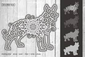 Download Wolf Mandala Vector Svg 3d Layered 2 Crella