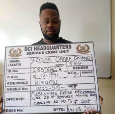 Edgar obare has finally been found after reports of his arrest by unknown men at the kiambu law he was then whisked to a waiting car and cuffed. Edgar Obare Arrested Over Claims Of Trying To Extort Governor Sh10 Million The Standard