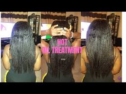 If you relax your hair, you want to make sure you have the correct products to keep your edges smooth and your hair straight. Grow Long Healthy Relaxed Hair Hot Oil Treatment At Home For Dry Frizzy Relaxed Hair Youtube