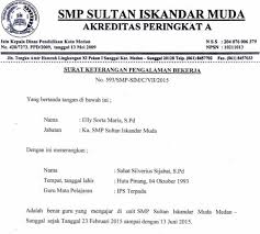 7 download file contoh format surat keterangan kerja. Contoh Surat Keterangan Kerja Sebagai Guru Contoh Surat Terbaru