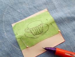 Trace your pattern using an embroidery transfer pen. How To Transfer Embroidery Patterns Onto Dark Fabric My Poppet Makes
