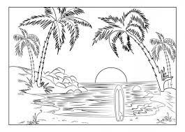 Kids will love drawing and coloring the summer coloring pages. Kids Summer Coloring Pages Beach Coloring Pages Summer Coloring Pages Landscape Coloring Pages