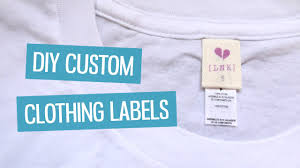 Use the free stencil templates to make these fun painted shirts. Diy Custom Clothing Labels Charlimarietv Youtube