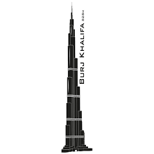 Construction of burj khalifa began in 2004, with the exterior completed in 2009. Wandsticker Burj Khalifa Ehemals Burj Dubai Wall Art De