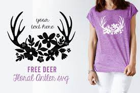 Download Free Deer Floral Antler Svg By Thehungryjpeg Thehungryjpeg Com