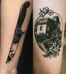 Pin By Lena On Tattoo Leg Ink Tattoo Tattoos Psycho Tattoo