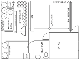 The Floorplan For Upcoming Nanobrewery Magnetic Brewing Brewery Design Nano Brewery Brewery