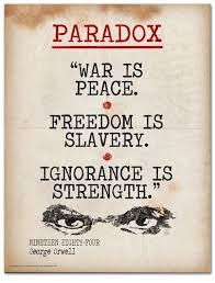 Paradox Literary Terms This Features Quotes From 1984 Paradox Quotes Nineteen Eighty Four George Orwell