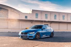 The bmw 335i m performance edition garners loads of attention from onlookers. Clean Estoril Blue Bmw 335i With Custom Wheels