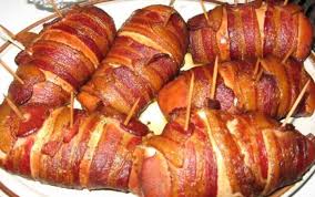 Everything tastes better with bacon right? Smoked Bacon Wrapped Chicken Breasts Recipe Recipezazz Com