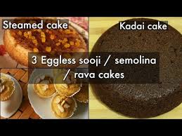 Drizzle this sugar syrup over your cake after both arrive at room temperature. 3 Cakes With Sooji Rava Semolina Cake Recipe Steamed Cake Kadai Cake Eggelss Cake Recipe Youtube