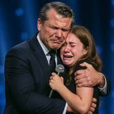 The entire stadium in Minneapolis fell silent as Pete Hegseth set aside his  speech notes mid-event, his eyes locking onto a weathered sign held high in  the front row: “I got into