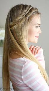 Stacked Fishtail Mini Braid Prom Hairstyle All Down Promhair Straight Br Prom Hairstyles All Down Straight Wedding Hair Prom Hairstyles For Long Hair