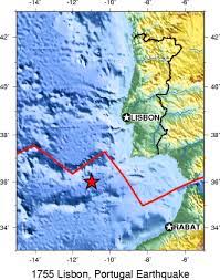 Tem sido afetado por muitos sismos, alguns dos quais violentos, como o do dia 1 de novembro de 1755, que terá sido causado por um acidente submarino. 1755 Lisbon Earthquake Wikipedia