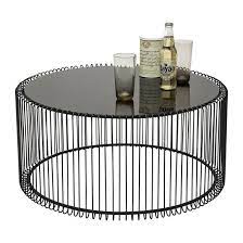table basse ronde wire noir 2 set kare design table basse verre table basse ronde table basse filaire