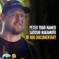 In HBO's Money Electric: The Bitcoin Mystery documentary, Bitcoin core  developer Peter Todd was confronted with claims that he is Satoshi  Nakamoto, Bitcoin's elusive creator. Despite humorously "admitting" to the  role, Todd