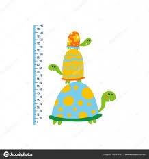 Cute Growth Chart For Kids Stock Vector Webmuza 162961672