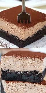 Chocolate Mousse Brownies Or Best Brownies Ever Sweet And Savory Meals Recipe Dessert Recipes Cake Recipes Cooking Recipes Desserts
