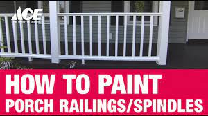 Mounting the we recommend using a chop saw or skill saw to cut your handrail. How To Paint An Outdoor Metal Railing Ace Hardware Youtube
