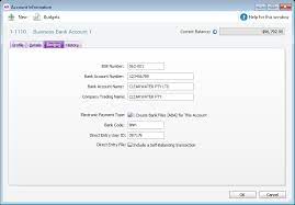 This means that creating a bank account, makes it available in all the places shown above as well as being mirrored in for the relevant g/l account and in the company information page. 1 Record Your Bank Account Details Myob Accountright Myob Help Centre