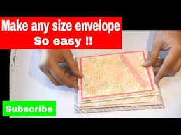 This channel is all about that. The Best Way To Make Your Own Envelopes Any Size Without An Envelope Maker Youtube How To Make An Envelope Envelope Maker Envelope Tutorial