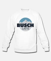 Busch Latte Unisex Crewneck Sweatshirt Spreadshirt In 2020 Long Sleeve Tshirt Men Long Sleeve Shirt Men Crew Neck Sweatshirt
