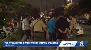 Police arrest 2 teens after shots fired near Santa Cruz Beach Boardwalk